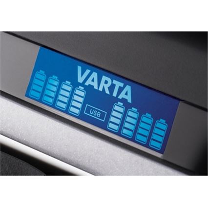 VARTA 57671 - LCD Multi polnilnik 8xAA/AAA in USB polnjenje 4h