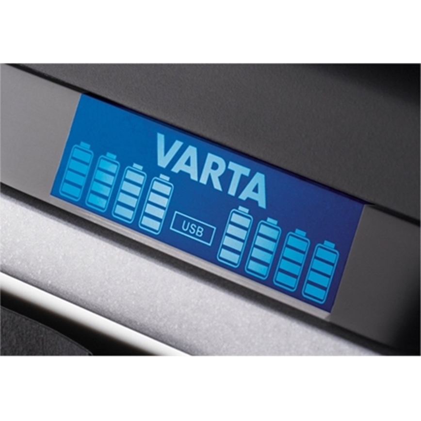 VARTA 57671 - LCD Multi polnilnik 8xAA/AAA in USB polnjenje 4h