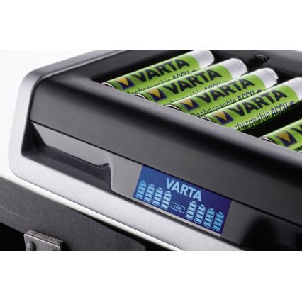 VARTA 57671 - LCD Multi polnilnik 8xAA/AAA in USB polnjenje 4h