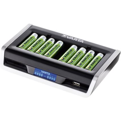VARTA 57671 - LCD Multi polnilnik 8xAA/AAA in USB polnjenje 4h