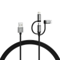 Varta 57937101111 - USB kabel 3v1 s konektorjem Lightning in Micro USB 2m