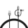 Varta 57937101111 - USB kabel 3v1 s konektorjem Lightning in Micro USB 2m