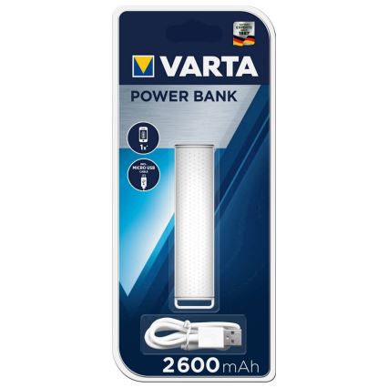 Varta 57959 - Power Bank 2600mAh/3,7V bel