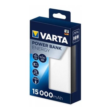 Varta 57977101111 - Power Bank ENERGY 15000mAh/2x2,4V bela