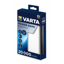 Varta 57978101111  - Power Bank ENERGY 20000mAh/2x2,4V bela