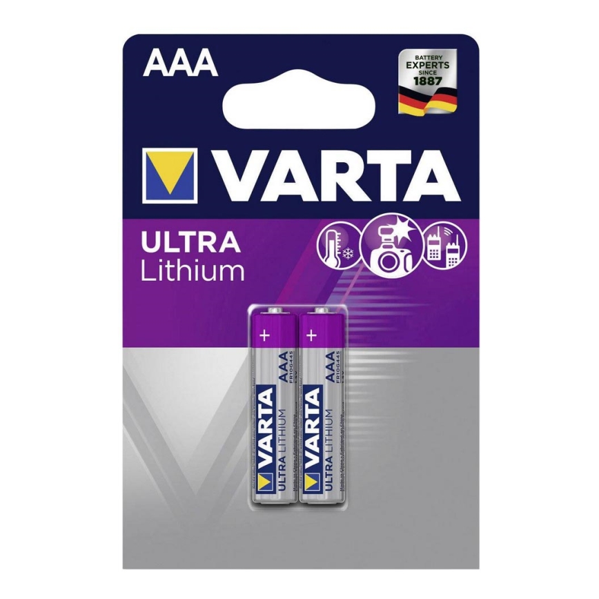 Varta 6103301402 - 2x Litijeva baterija ULTRA AAA 1,5V