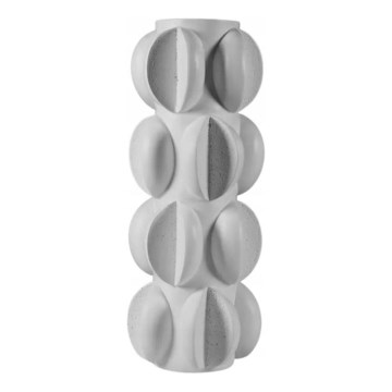 Vaza 37x19 cm, iz smole/matna bela