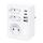 Večvtičnica 1x16A+2x 2,5A z 2xUSB A+C polnilcem bela