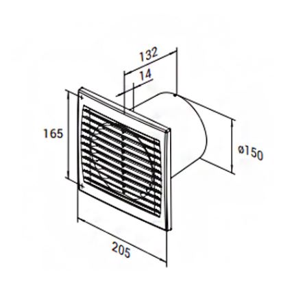 Ventilator 150 S AXIALNI 9301