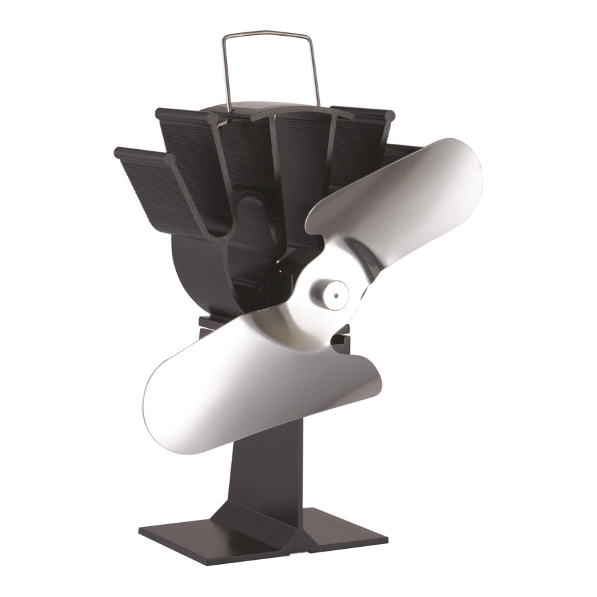 Ventilator kamina 19,3x20,5 cm antracit/sijajni krom