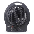 Ventilator z grelnim telesom 1000/2000W/230V črn