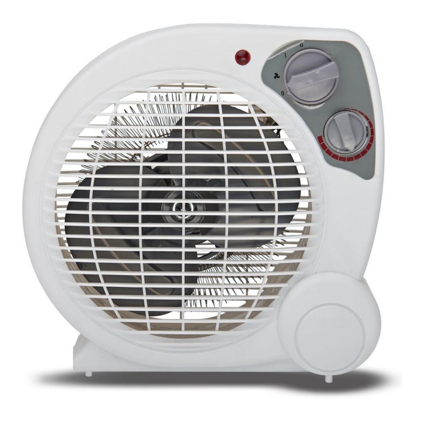 Ventilator z gretjem ZEFIR 1000/2000W/230V bela