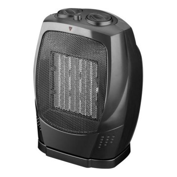 Ventilator z keramičnim grelnim elementom RIN 1500W/230V črn