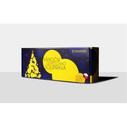 Božična veriga ASTERIA 16xE10/14V/230V barvita