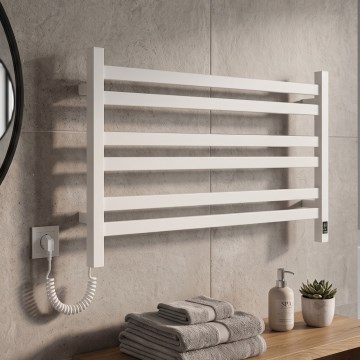 Vertaduro - Električni sušilnik za brisače z termostatom AVA 181W/230V 50x90 cm IP44, bel, levostranski