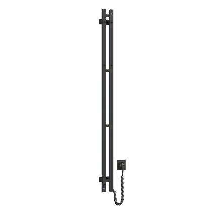 Vertaduro - Električni sušilnik za brisače s termostatom VEO 106W/230V 150x9 cm IP44 črna desna