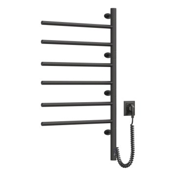 Vertaduro - Električni vrteči se sušilnik za brisače s termostatom ARA 105W/230V 82x49 cm IP44 črna