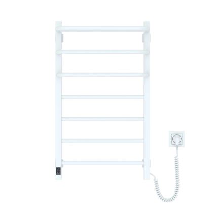 Vertaduro - Električni grelec za brisače z termostatom DOR 155W/230V 80x48 cm IP44 bela desna