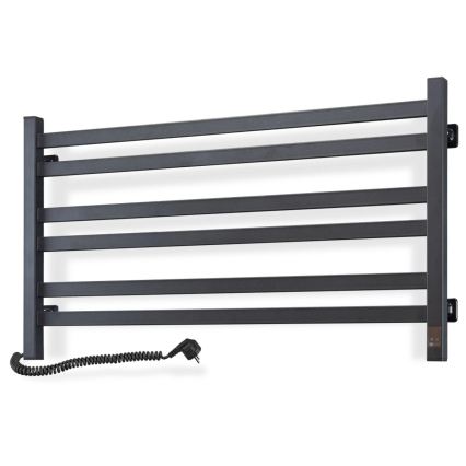 Vertaduro - Električni grelec za brisače s termostatom AVA 181W/230V 50x90 cm IP44, črn, levi