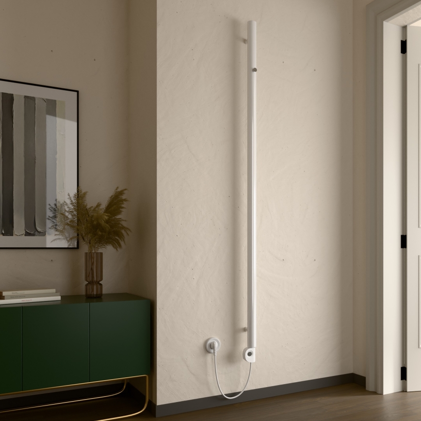 Vertaduro - Kopalniški radiator ERDA s termostatom, 400W, 180x5 cm, bel