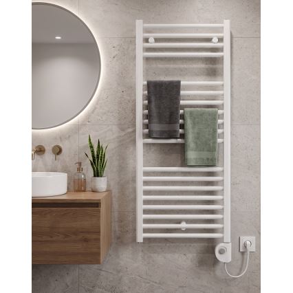 Vertaduro - kopalniški radiator s termostatom DENISE, 400 W, 94 x 50 cm, bel