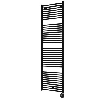 Vertaduro - Kopalniški radiator s termostatom DENISE 800 W 178 x 50 cm črna