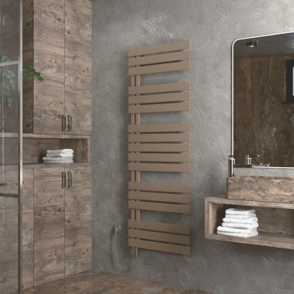 Vertaduro - Kopalniški radiator s termostatom ZIVA 800W 177x50 cm taupe