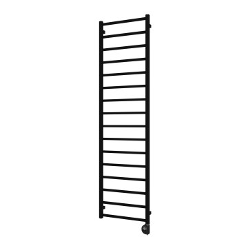 Vertaduro - Kopalniški radiator s termostatom ZOE 400W 186x50 cm črna