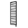 Vertaduro - kopalniški radiator z termostatom ADEL, 600 W, 172 x 50 cm, črna