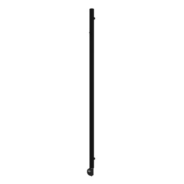 Vertaduro - Kopalniški radiator z termostatom ERDA 400W 180x5 cm črn