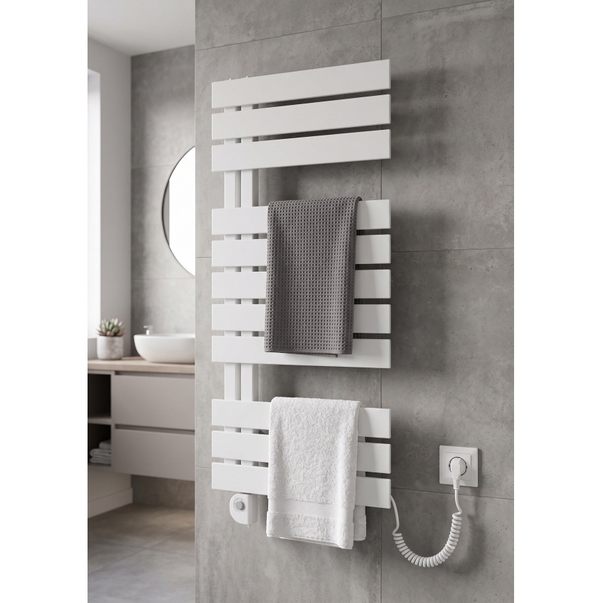 Vertaduro - Kopalniški radiator z termostatom ZIVA 500W 109x50 cm bel