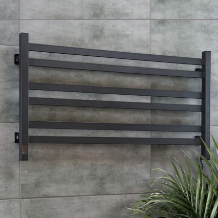Vertaduro - Električni sušilec za brisače s termostatom AVA 181W/230V 50x90 cm IP44 črna desna