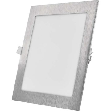 Vgradna stropna LED svetilka NEXXO LED/18W/230V 3000/3500/4000K srebrna 22,5x22,5 cm