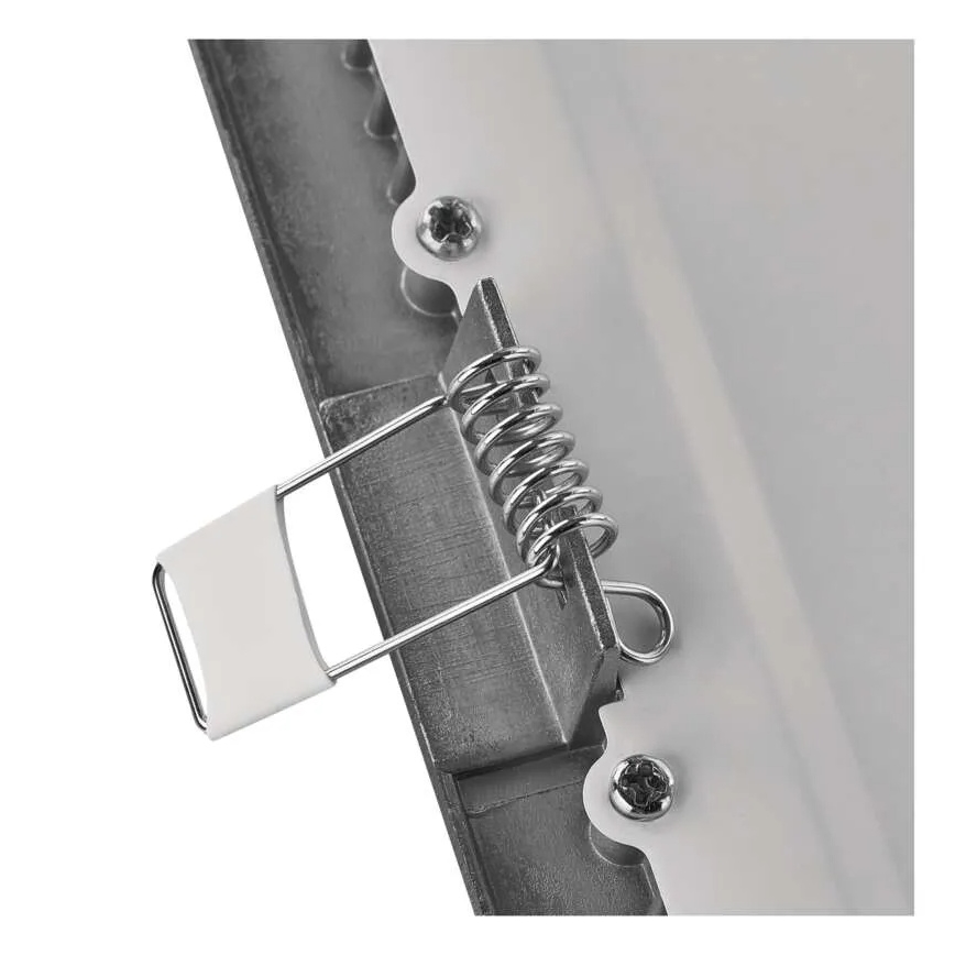 Vgradna stropna LED svetilka NEXXO LED/18W/230V 3000/3500/4000K srebrna 22,5x22,5 cm