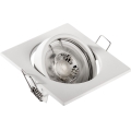 Vgradna stropna svetilka 1xGU10/MR16/10W/230V 9x9 cm bela