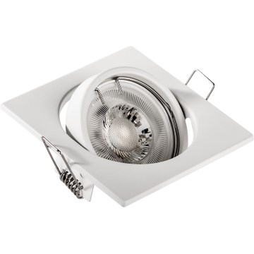 Vgradna stropna svetilka 1xGU10/MR16/10W/230V 9x9 cm bela