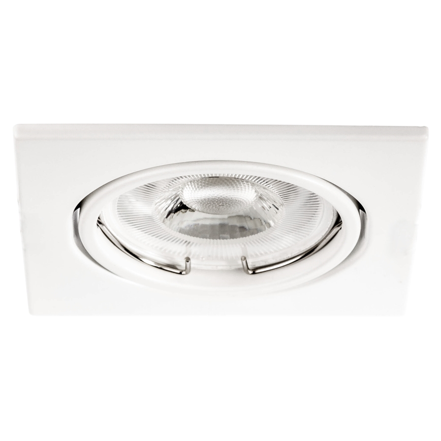 Vgradna stropna svetilka 1xGU10/MR16/10W/230V 9x9 cm bela