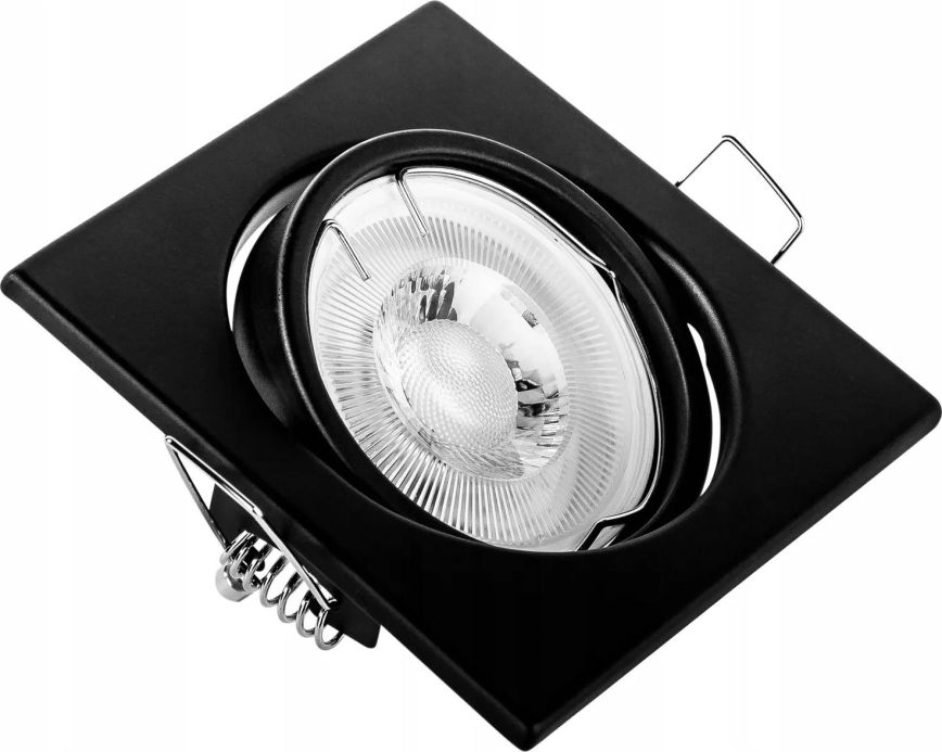 Vgradna stropna svetilka 1xGU10/MR16/10W/230V 9x9 cm črna