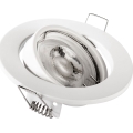 Vgradna stropna svetilka, 1xGU10/MR16/10W/230V, premer 9 cm, bela