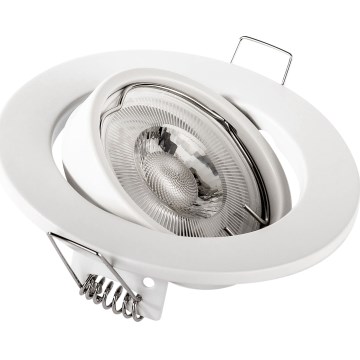 Vgradna stropna svetilka, 1xGU10/MR16/10W/230V, premer 9 cm, bela