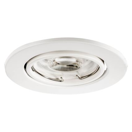 Vgradna stropna svetilka, 1xGU10/MR16/10W/230V, premer 9 cm, bela