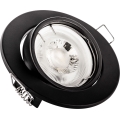 Vgradna stropna svetilka 1xGU10/MR16/10W/230V premer 9 cm črna