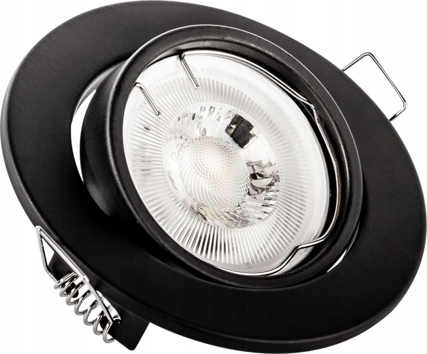 Vgradna stropna svetilka 1xGU10/MR16/10W/230V premer 9 cm črna