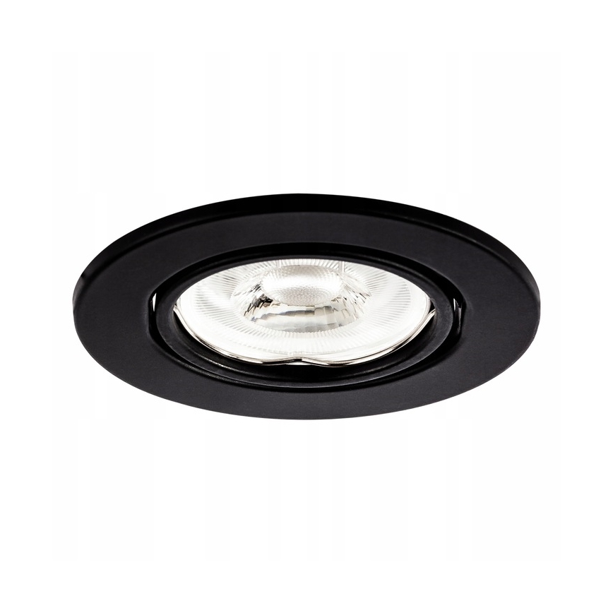 Vgradna stropna svetilka 1xGU10/MR16/10W/230V premer 9 cm črna