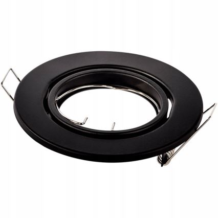 Vgradna stropna svetilka 1xGU10/MR16/10W/230V premer 9 cm črna