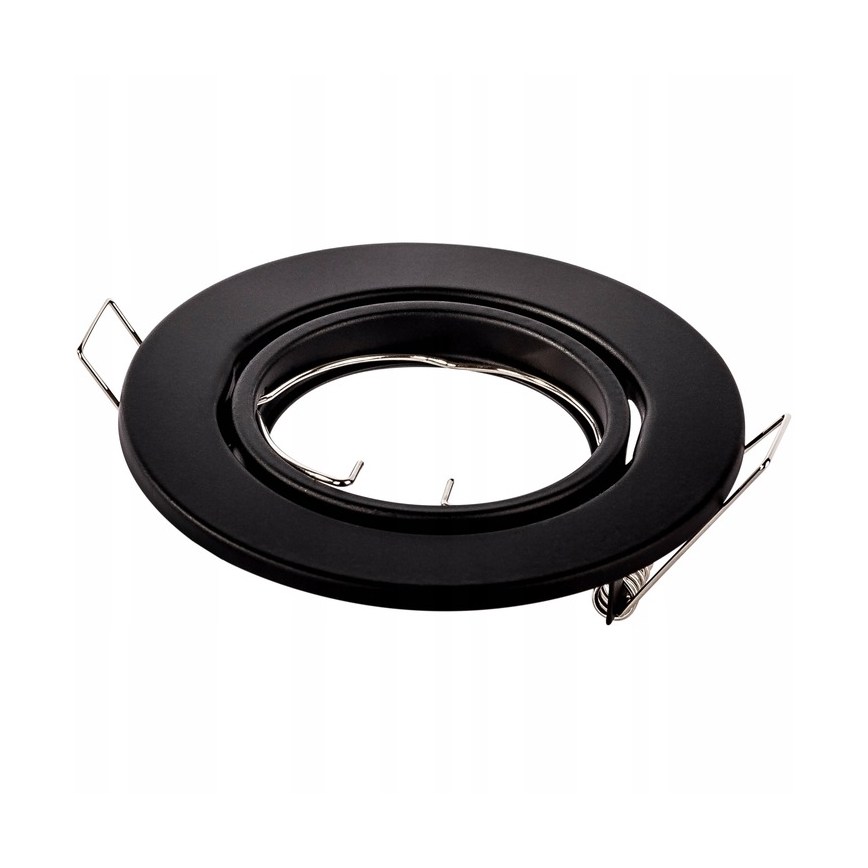 Vgradna stropna svetilka 1xGU10/MR16/10W/230V premer 9 cm črna