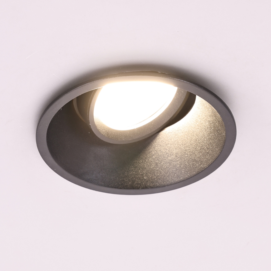 Vgradna svetilka EYE 1xGU10/25W/230V okrogla črna