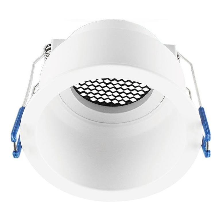 Vgradna svetilka GU10 premer 9 cm bela