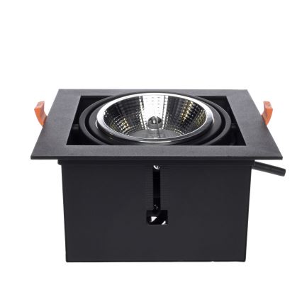Vgradna svetilka PLAZA AR111 1xGU10/12W/230V črna