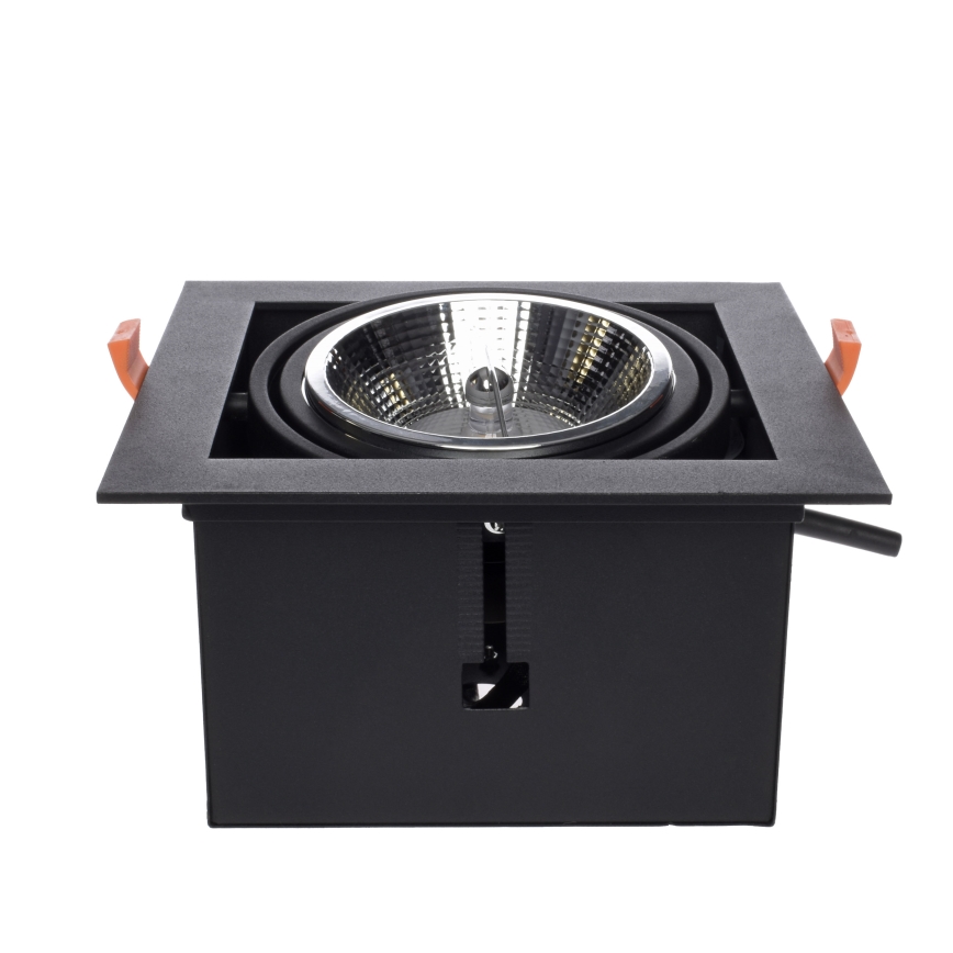Vgradna svetilka PLAZA AR111 1xGU10/12W/230V črna